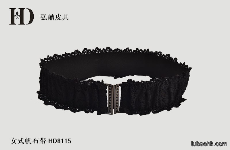 女式帆布松紧腰带HD8115